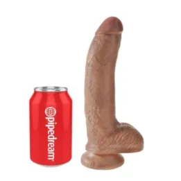 KING PENE - DILDO REALÍSTICO CON TESTÍCULOS 22,8 CM