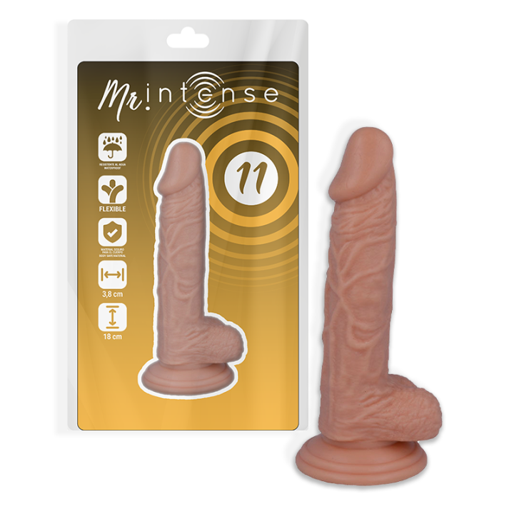 MR INTENSE - 11 PENE REALÍSTICO 18 CM -O- 3.8 CM | VibraZon