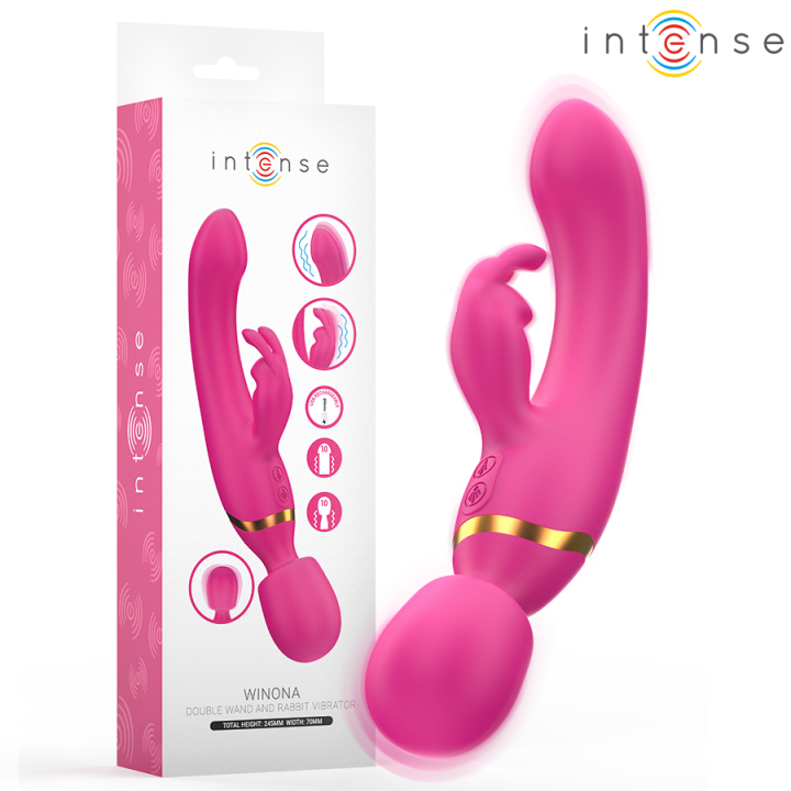 INTENSE - WINONA DOBLE VIBRADOR RABBIT & WAND | VibraZon