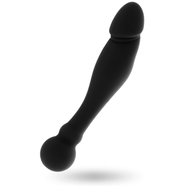 NEGRO&PLATEADO - KARL DILDO ESTIMULADOR PUNTO G 18 CM | VibraZon