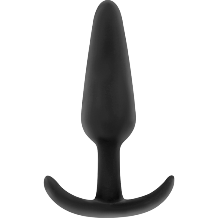 NEGRO&PLATEADO - HANSEL PLUG ANAL SILICONA CON ASA PEQUEÑO | VibraZon