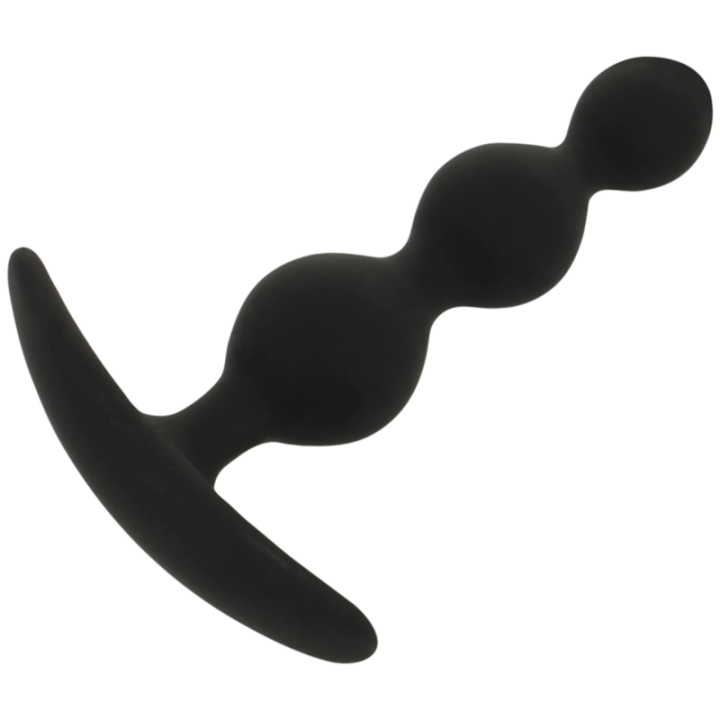 NEGRO&PLATEADO - RUPERT CADENA BOLAS ANALES 10 CM | VibraZon