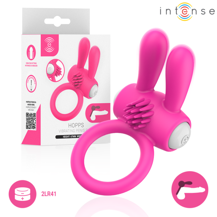 INTENSE - HOPPS ANILLO PARA PENE VIBRADOR CON ESTIMULACIÓN | VibraZon