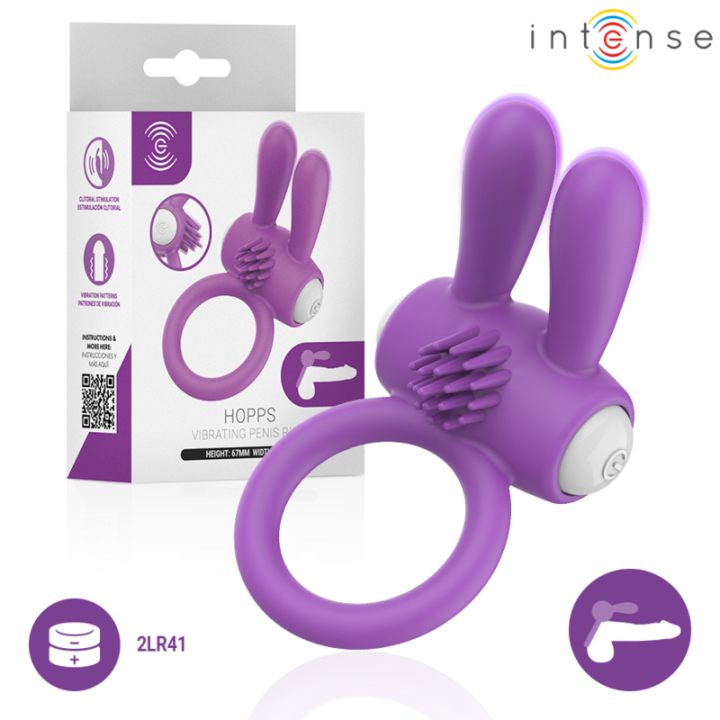 INTENSE - HOPPS ANILLO PARA PENE VIBRADOR CON ESTIMULACIÓN | VibraZon