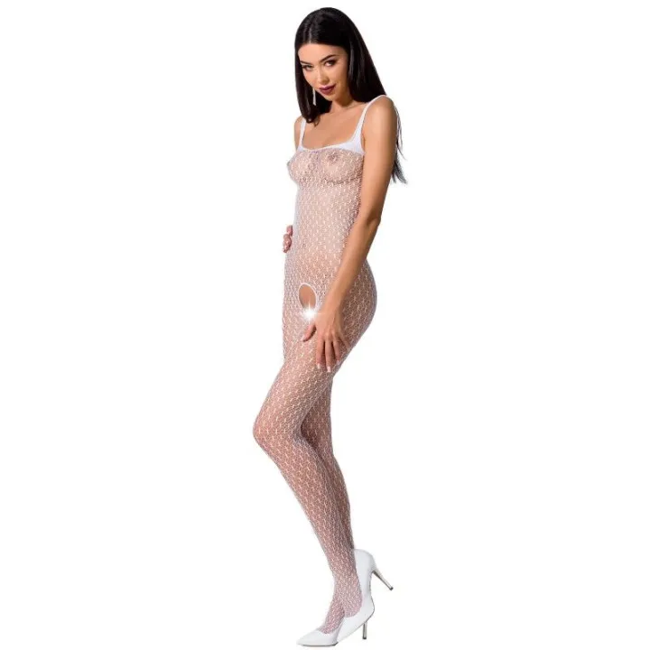 PASSION - WOMAN BS071 BODYSTOCKING BLANCO TALLA ÚNICA | VibraZon