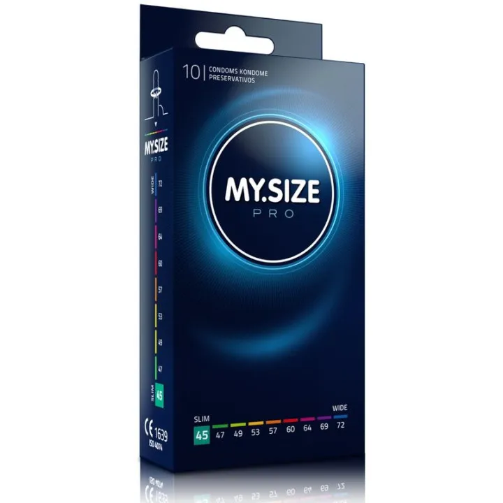 MY SIZE - PRO PRESERVATIVOS 45 MM 10 UNIDADES | VibraZon