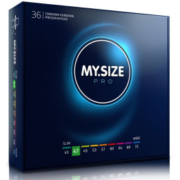 MY SIZE - PRO PRESERVATIVOS 47 MM 36 UNIDADES | VibraZon