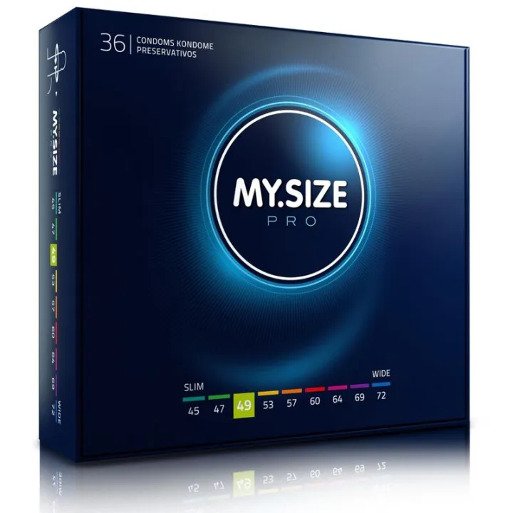 MY SIZE - PRO PRESERVATIVOS 49 MM 36 UNIDADES | VibraZon