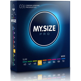 MY SIZE - PRO PRESERVATIVOS 53 MM 3 UNIDADES | VibraZon