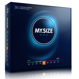 MY SIZE - PRO PRESERVATIVOS 57 MM 36 UNIDADES | VibraZon