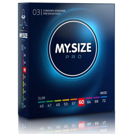 MY SIZE - PRO PRESERVATIVOS 60 MM 3 UNIDADES | VibraZon