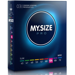 MY SIZE - PRO PRESERVATIVOS 64 MM 3 UNIDADES | VibraZon