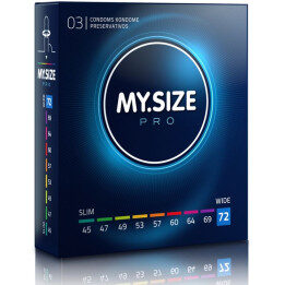 MY SIZE - PRO PRESERVATIVOS 72 MM 3 UNIDADES | VibraZon