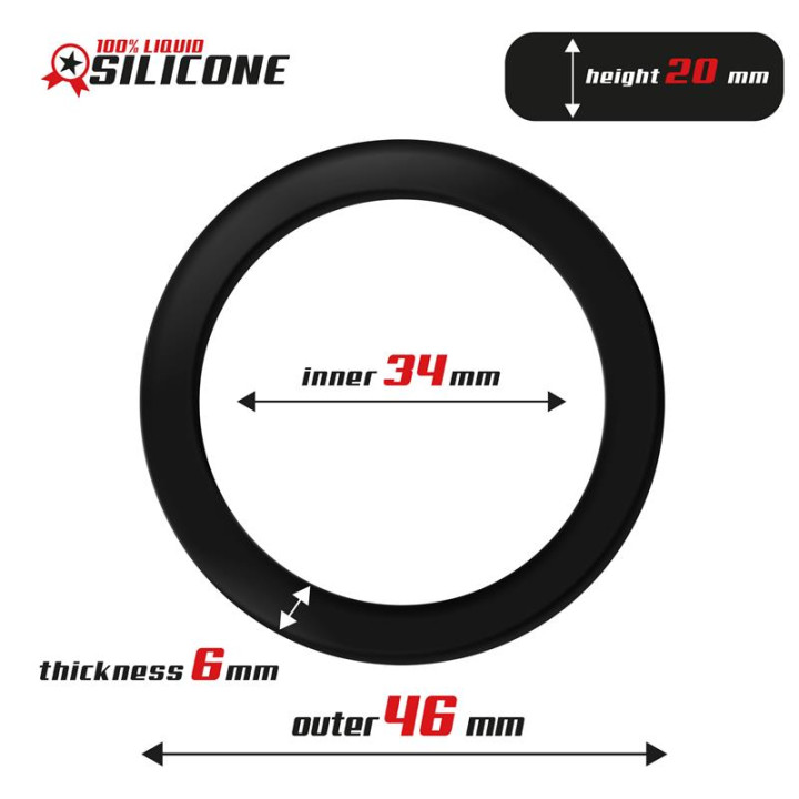 Anillo para el Pene Silicona Líquida 3.4 cm de Beast Rings | VibraZon