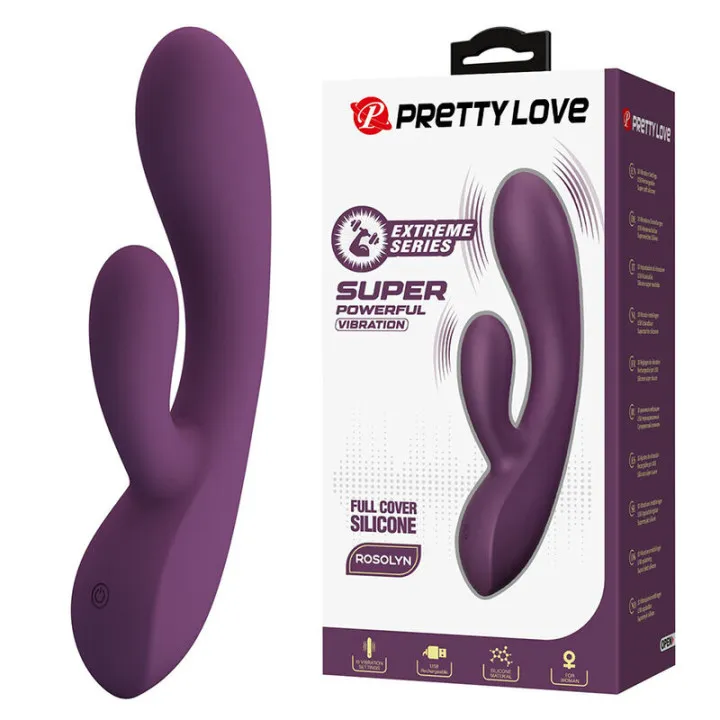 PRETTY LOVE - ROSOLYN VIBRADOR RABBIT RECARGABLE 10 FUNCIONES | VibraZ