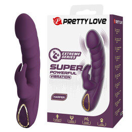 PRETTY LOVE - HARPER VIBRADOR RABBIT RECARGABLE 10 FUNCIONES MORADO | 