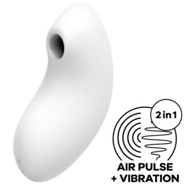 SATISFYER - VULVA LOVER 2 ESTIMULADOR Y VIBRADOR BLANCO | VibraZon