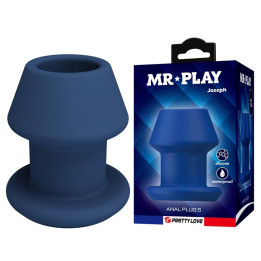 MR PLAY - JACK PLUG ANAL HUECO SILICONA AZUL TALLA S | VibraZon