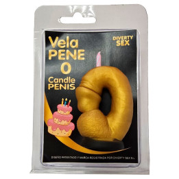 DIABLO PICANTE - VELA PENE EN FORMA DE NÚMERO 0 COLOR | VibraZon