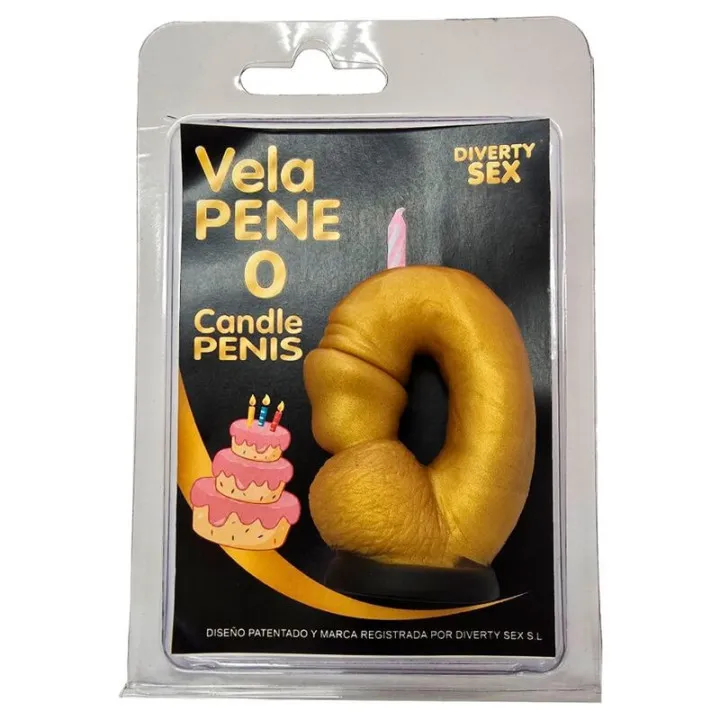 DIABLO PICANTE - VELA PENE EN FORMA DE NÚMERO 0 COLOR | VibraZon