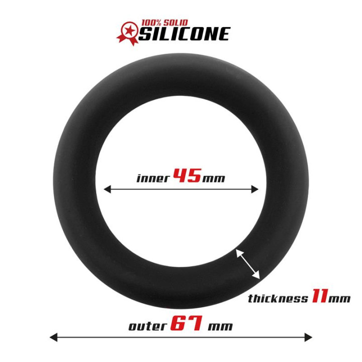 Anillo para el Pene Silicona Sólida 4.5 cm de Beast Rings | VibraZon
