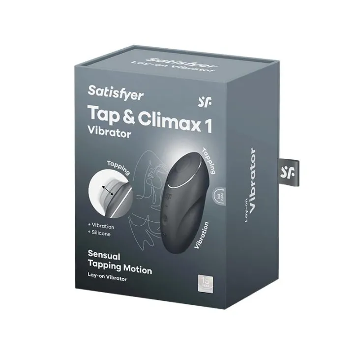 Satisfyer Tap & Climax 1 negro: vibrador con golpeteo