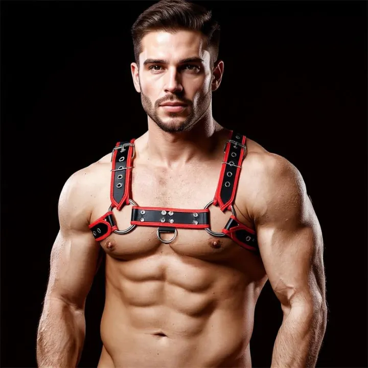Odiseo Arnés Masculino para el Pecho Cuero Vegano de Intoyou Bdsm Line
