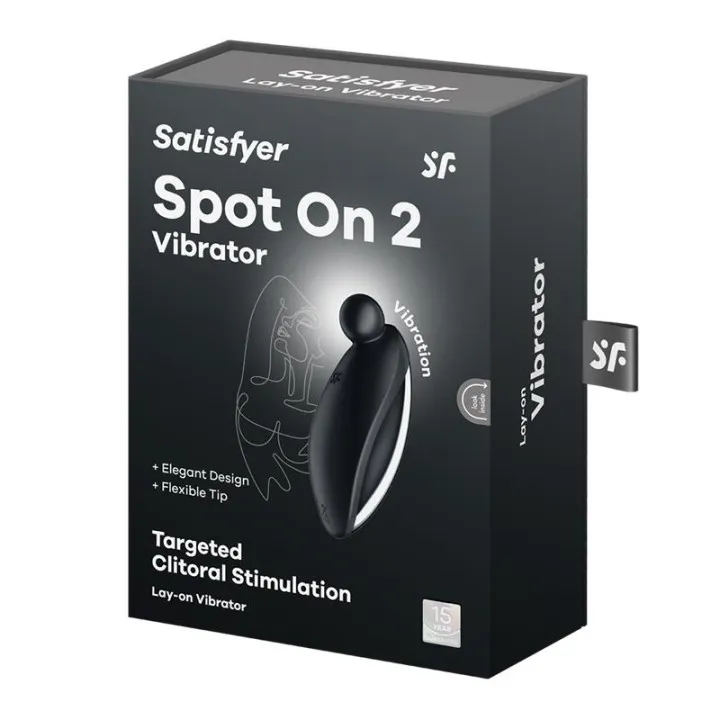 Satisfyer Spot On 2 negro: vibrador externo de punta flexible