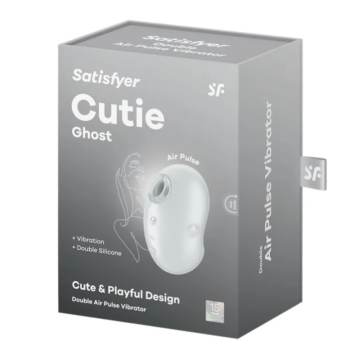 Satisfyer Cutie Ghost transparente: succionador y vibrador