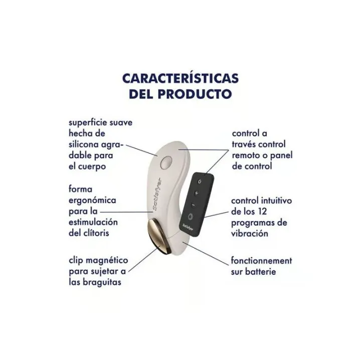 Satisfyer Little Secret Battery Series gris: vibrador con mando