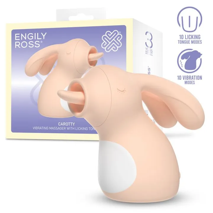 Carotty Masajeador con Vibracion y Licking de Engily Ross