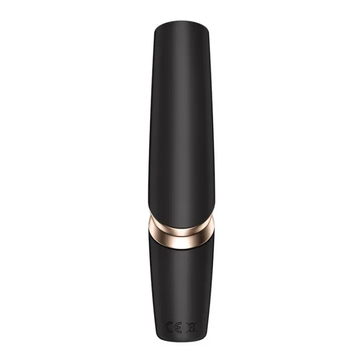 Satisfyer Perfect Kiss: succionador negro con carga USB-C