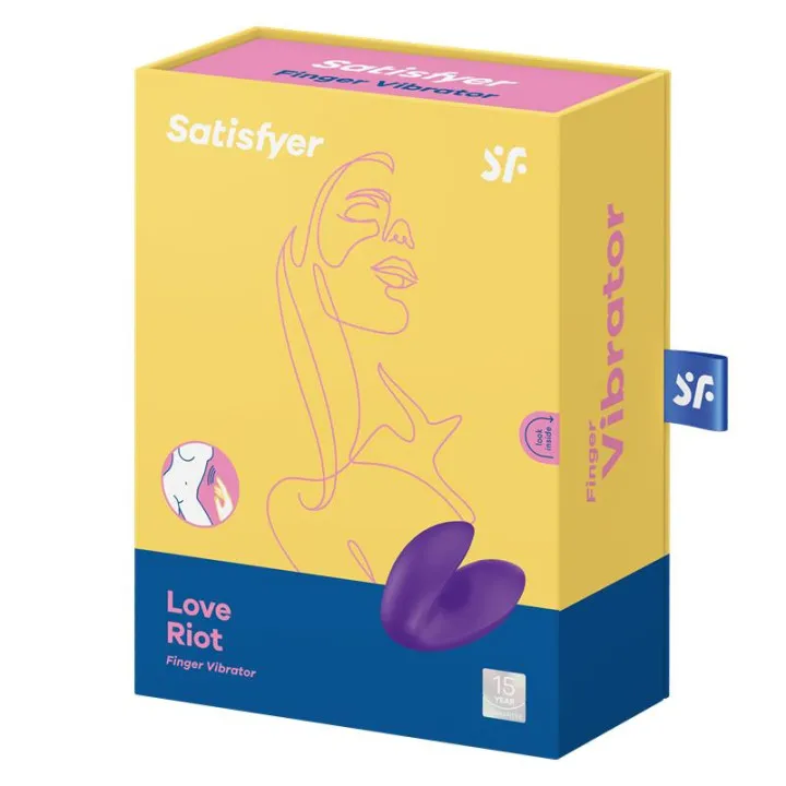 Satisfyer Love Riot púrpura: vibrador de dedo