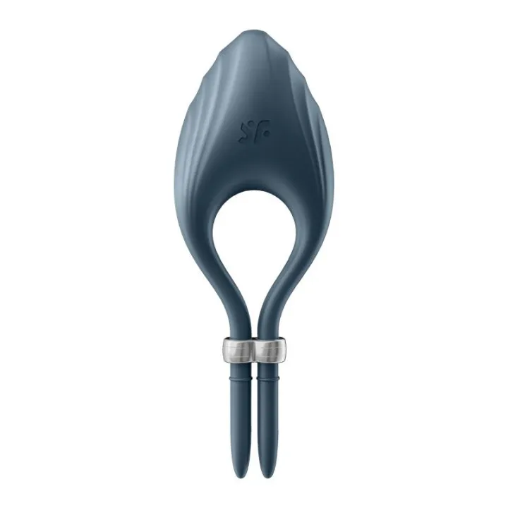 Satisfyer Duelist azul oscuro: anillo vibrador ajustable