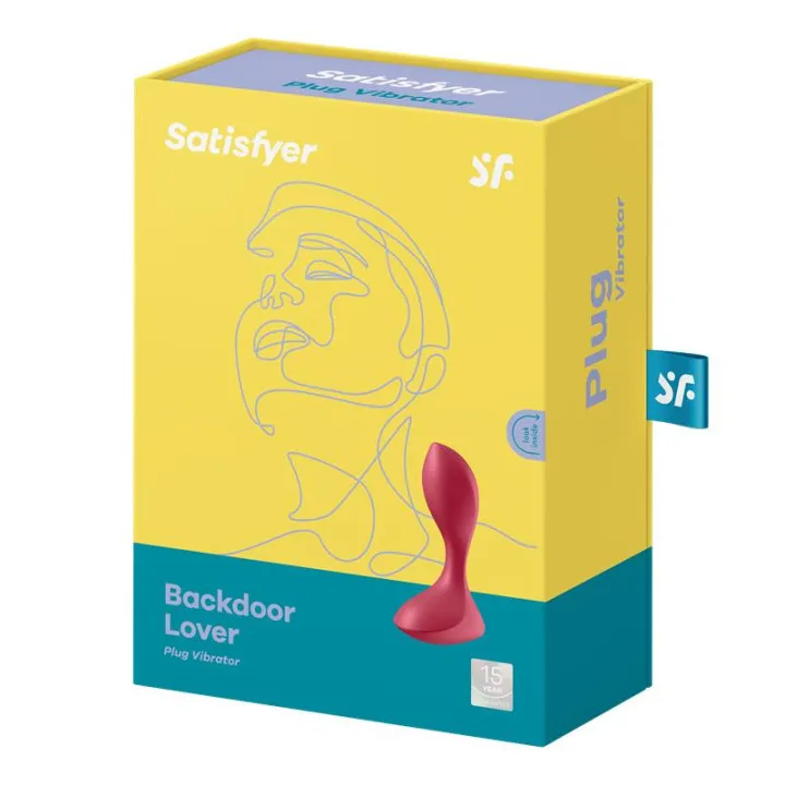 Satisfyer Backdoor Lover rojo: plug anal vibrador