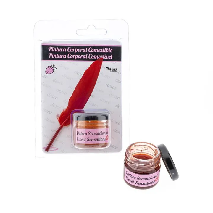 Pintura Corporal Besable Sabor Fresa de Taloka