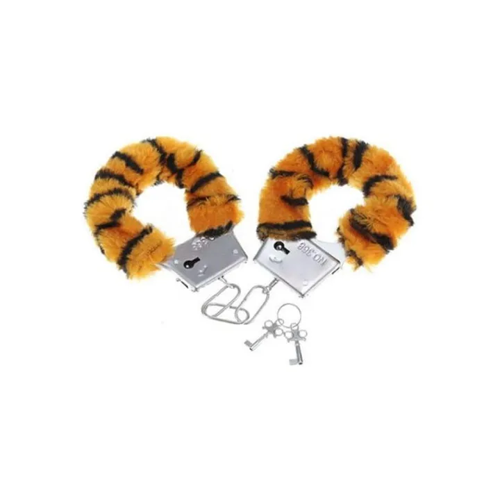 Esposas para Muñecas Forradas de Peluche Tigre de Diverty Sex