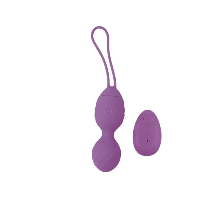 Huevo Vibrador Control Remoto Ridged USB Silicona 7.4 de Chisa