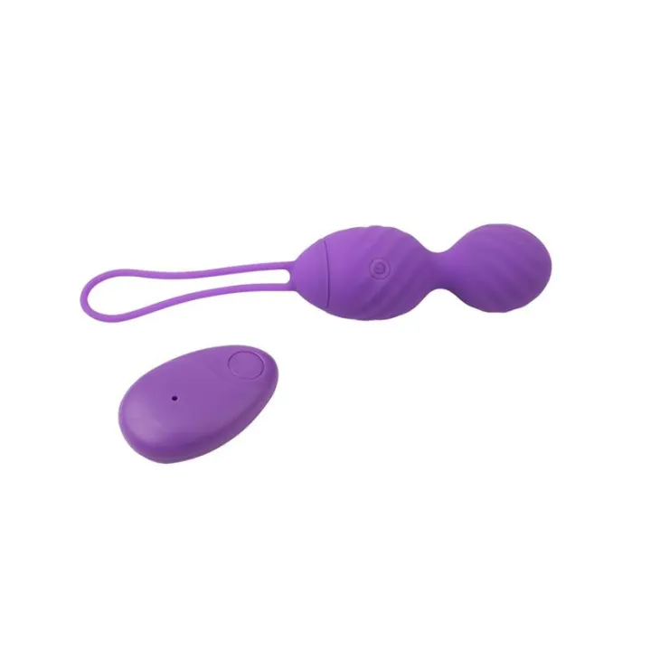 Huevo Vibrador Control Remoto Ridged USB Silicona 7.4 de Chisa