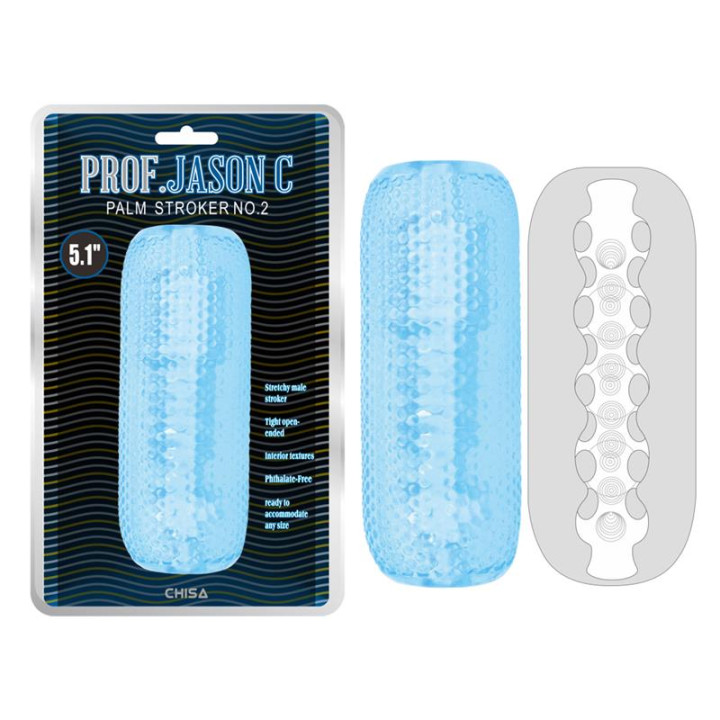 Masturbador Masculino Palm Stroker No. 2 - 4.9 Azul de Chisa | VibraZon