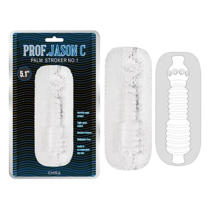 Masturbador Masculino Palm Stroker No. 1 - 4,9 Transparente de Chisa