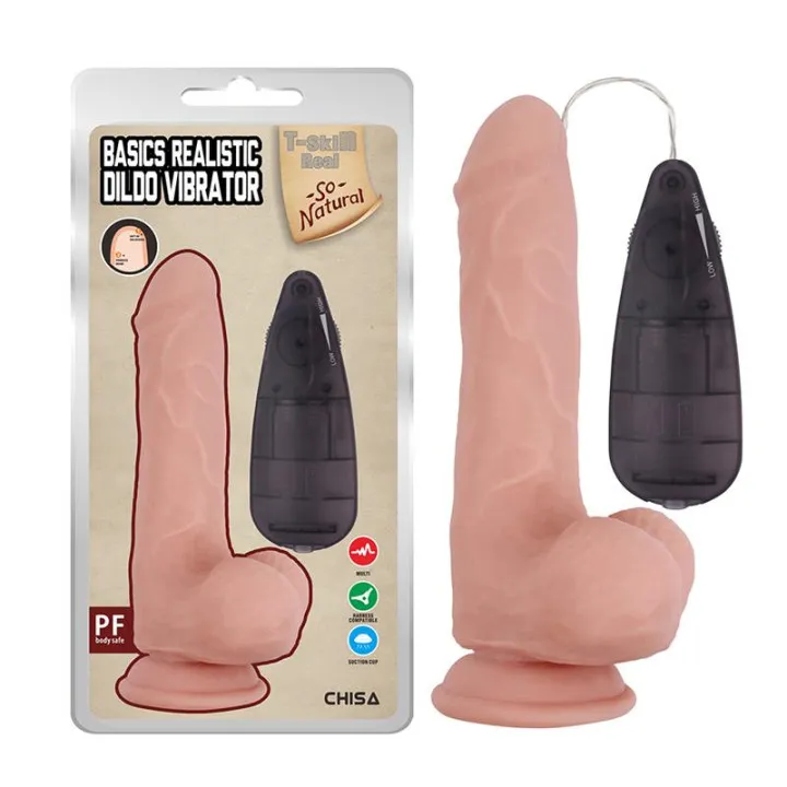 Dildo Vibrador Realista Basics Realistic 7,8 de Chisa