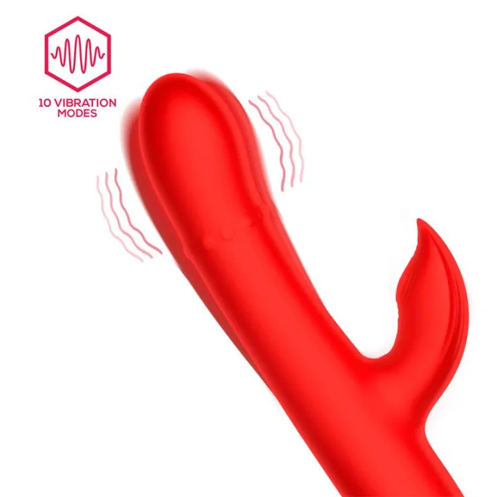 Divya Vibrador con Aro de Bolas Internas Up and Down y Pulsación 3 Motores Independientes USB de Intoyou