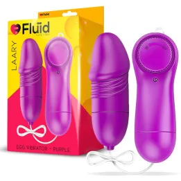 Laary Huevo Vibrador Multi Velocidad Control Remoto Púrpur de Fluïd
