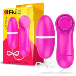 Laaso Huevo Vibrador Multi Velocidad Control Remoto Rose de Fluïd