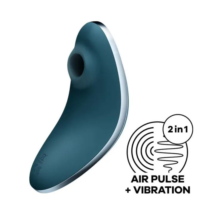 Succionador de Clítoris y Vibración Vulva Lover 1 Azul de Satisfyer