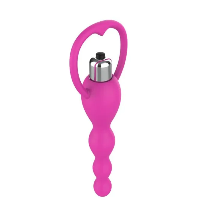 Cadena Anal con Vibración Rosa de A-Gusto