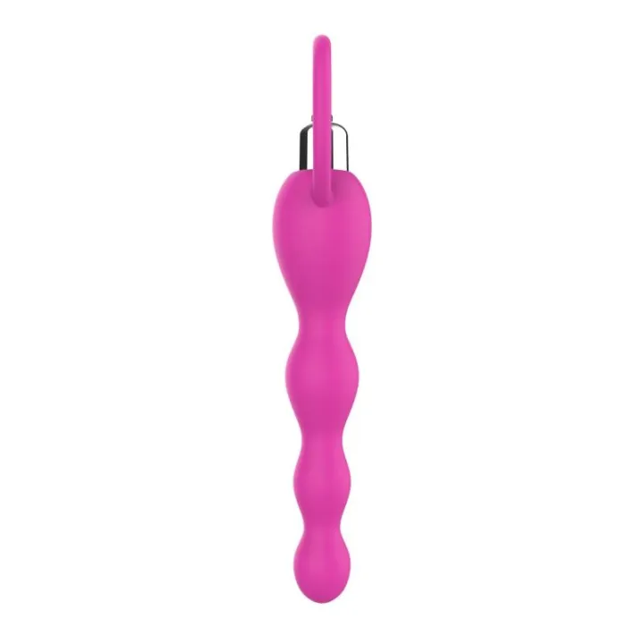 Cadena Anal con Vibración Rosa de A-Gusto