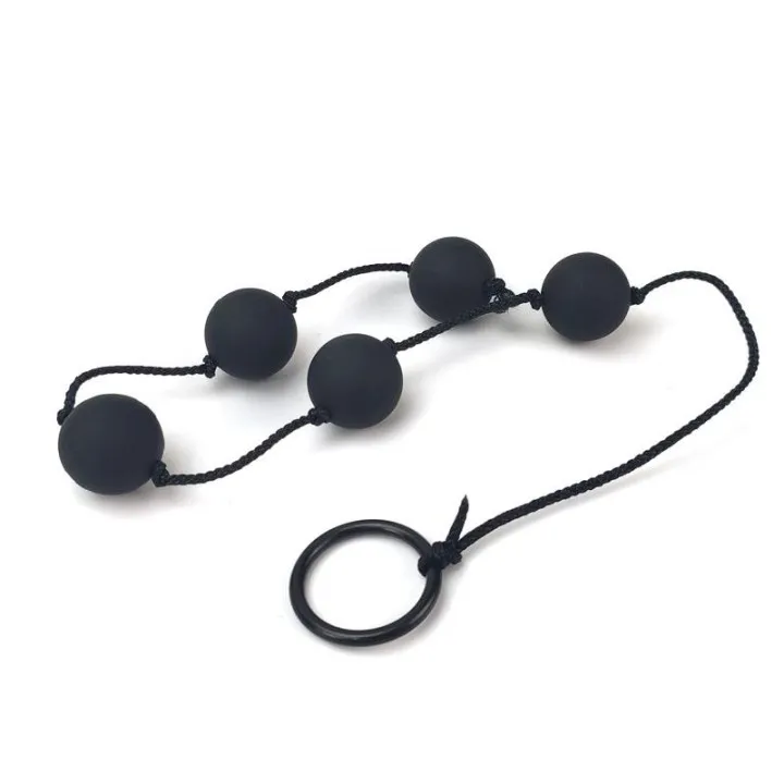 Cadena Anal China Negro de A-Gusto