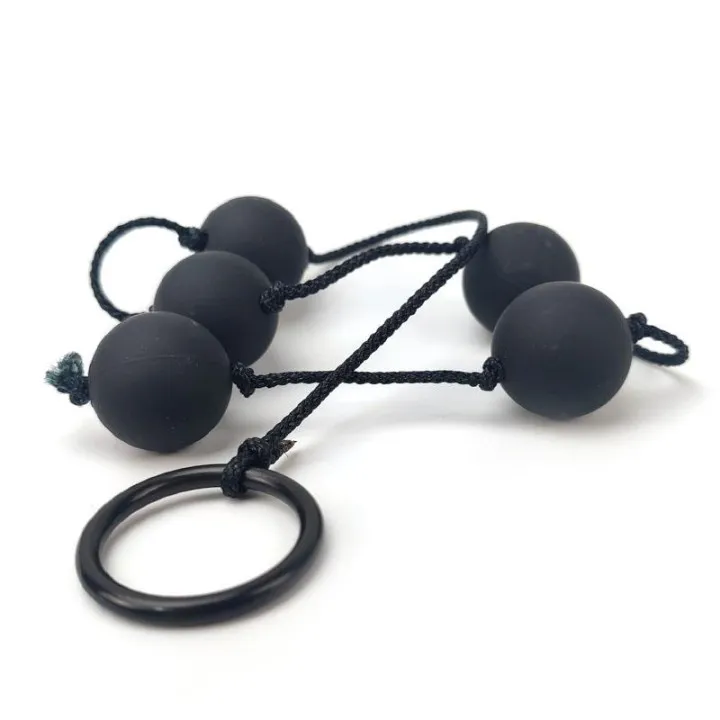 Cadena Anal China Negro de A-Gusto